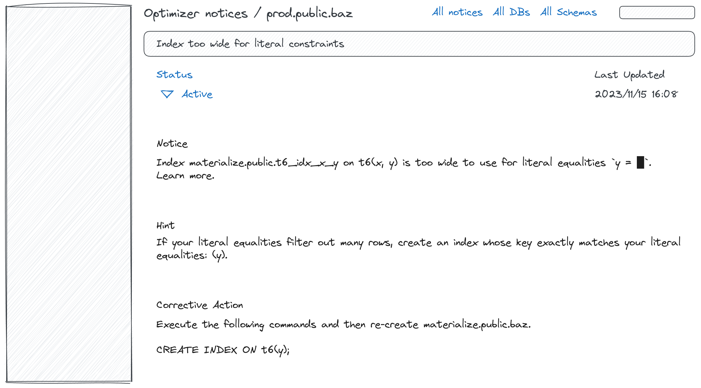 Listing all objects wireframe